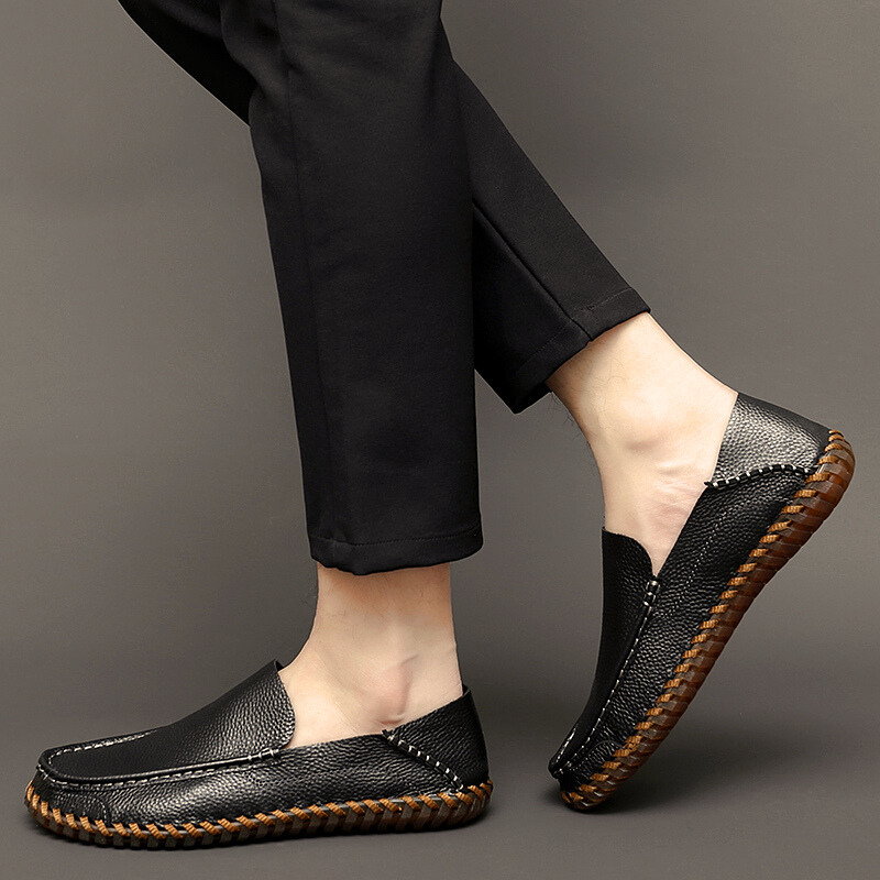 Bequeme Freizeitschuhe: Herren Slipper Slip-Ons mit rutschfester Sohle für Alltag & Sommer.