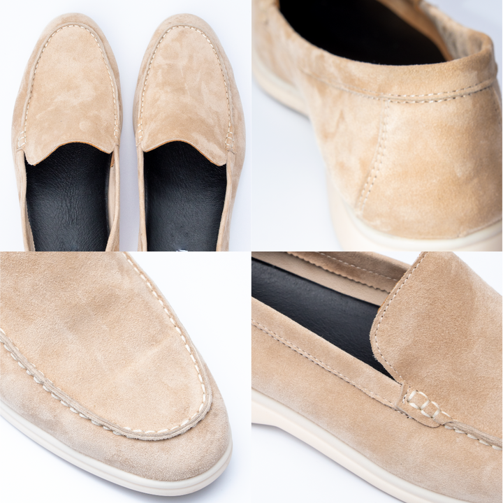 Detailansicht der Montecarlo Herrenloafer, elegante Mokassins mit hohem Tragekomfort. Perfekte Herrenschuhe.