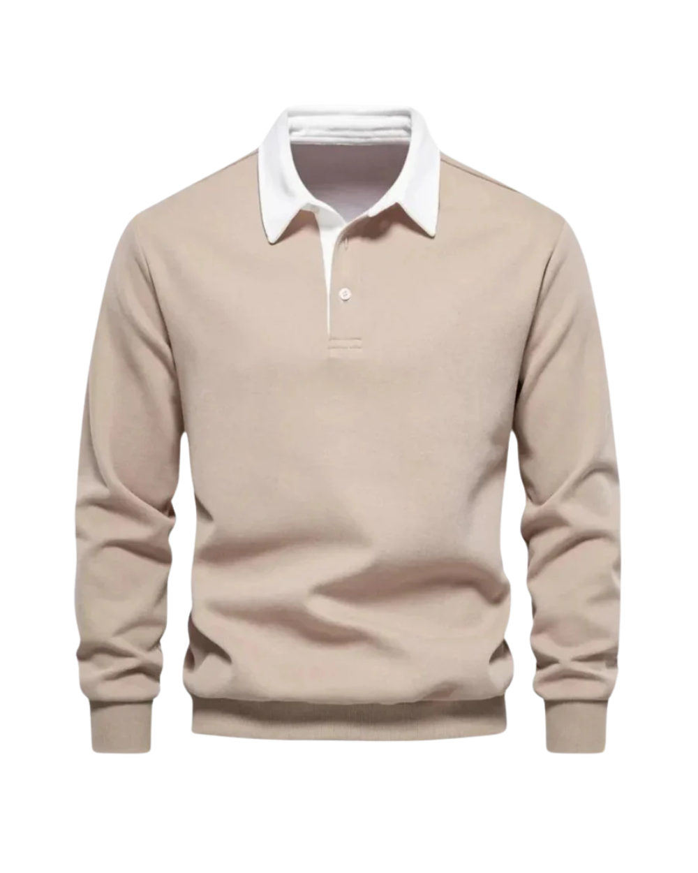 Herren Langarm Poloshirt für stilvolles Layering. Bequemes Oberteil für Herbst & Frühling, smart casual Look.