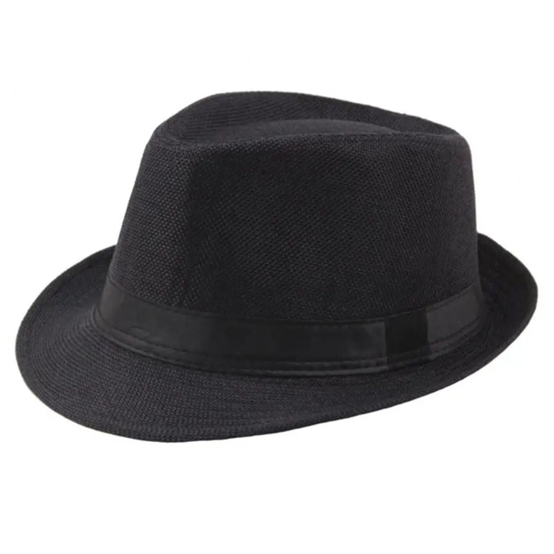 Unisex Fedora Hut, eleganter Jazzhut, vielseitiges Modeaccessoire für Herren und Damen im Herbst.