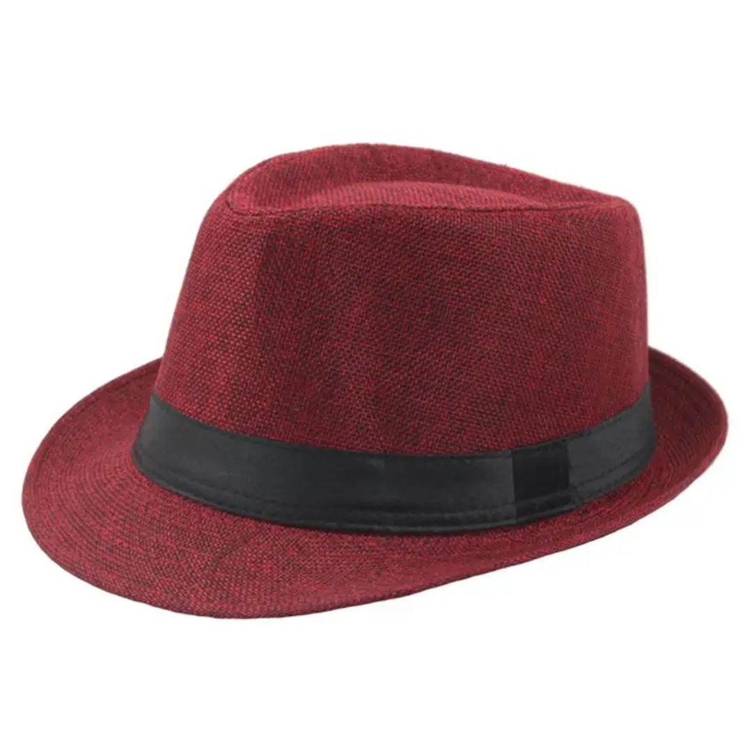Hochwertiger Unisex Fedora Hut. Bequemer Jazzhut, modischer Akzent für Herbst- und Frühlingsmode.