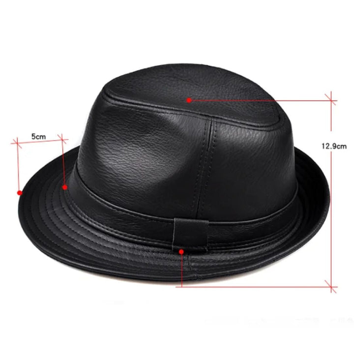 Klassischer Herrenhut Fedora in elegantem Design, ideal als Jazzhut oder stilvolles Accessoire.