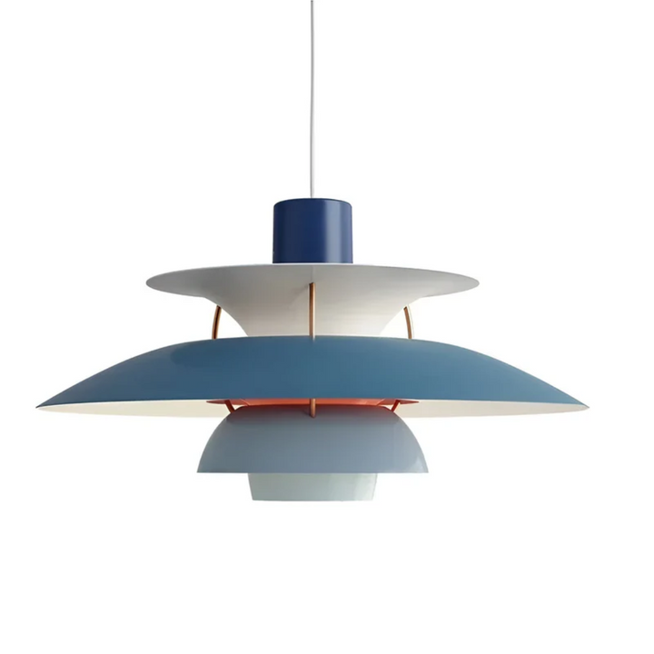 Energieeffiziente LED Pendellampe, modern, bunte Beleuchtung als Wohnaccessoire.