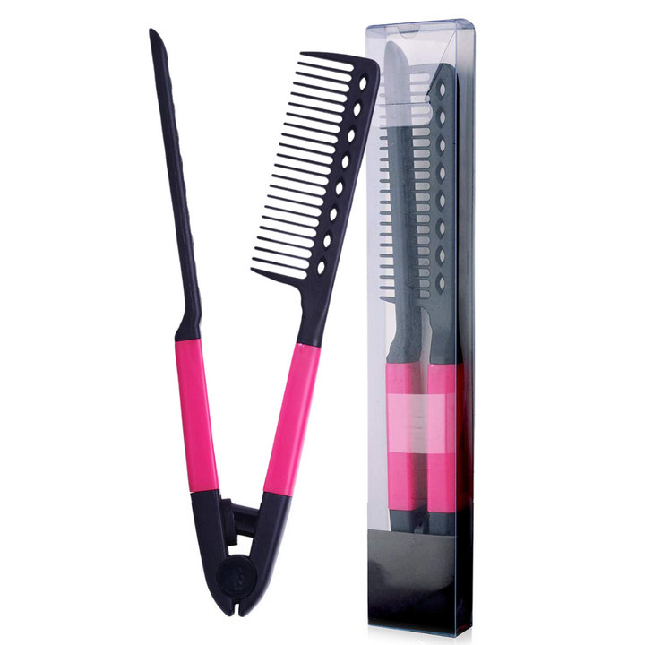 Innovativer Föhnkamm & Glättungsbürste für einfaches Styling von glattem Haar. Unisex Haartool.