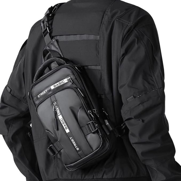 Kompakter Unisex Crossbody Sling-Rucksack für Alltag & Reise. Vielseitige Freizeittasche für Damen und Herren.