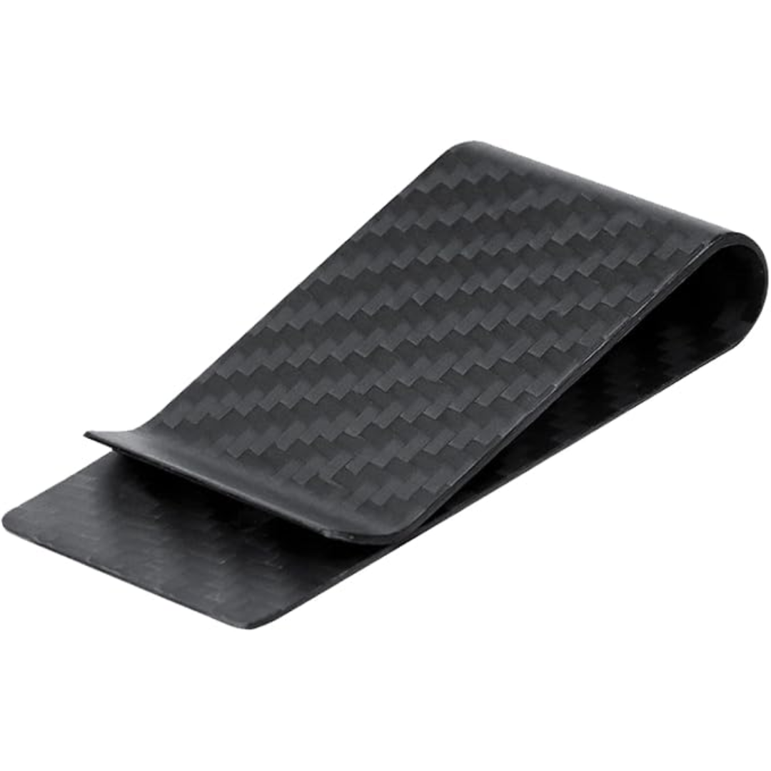 Robuster & schlanker Edelstahl Kartenhalter für Herren mit integriertem Geldclip. Ideal für ein minimalistisches Portemonnaie.