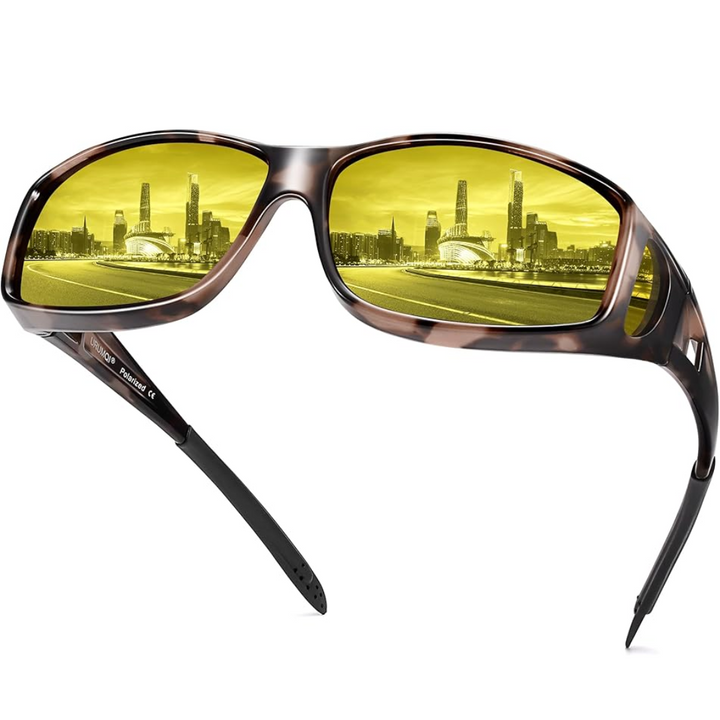 Hochwertige Anti-Glare Nachtfahrbrille mit Polarisierung für optimalen Fahrkomfort bei Nacht.