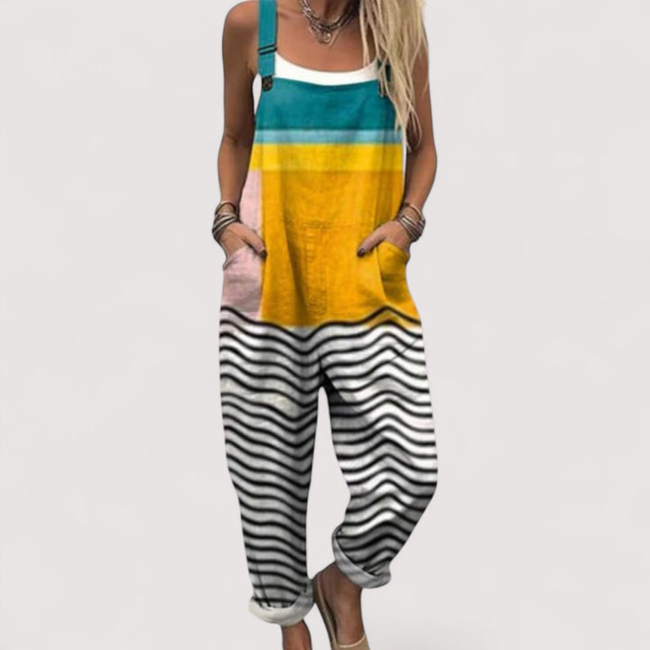 Stilvoller Damen Jumpsuit, leichter Einteiler mit weitem Bein für bequemen Alltag, Reise & sommerliche Anlässe.
