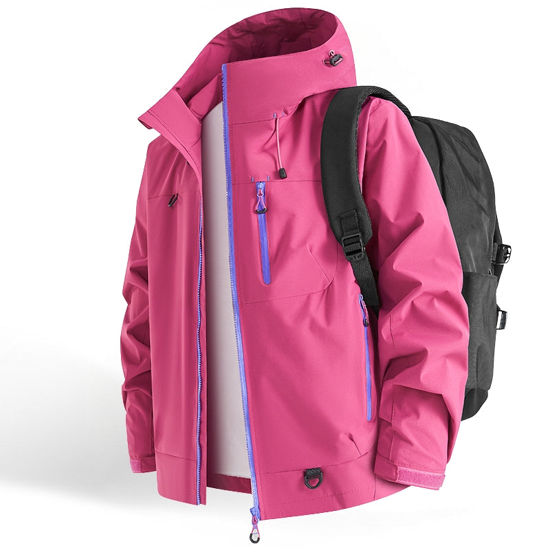 Vielseitige Damenjacke, wasserdicht & winddicht, als Wander-, Regen- oder Sportjacke für aktive Damen.