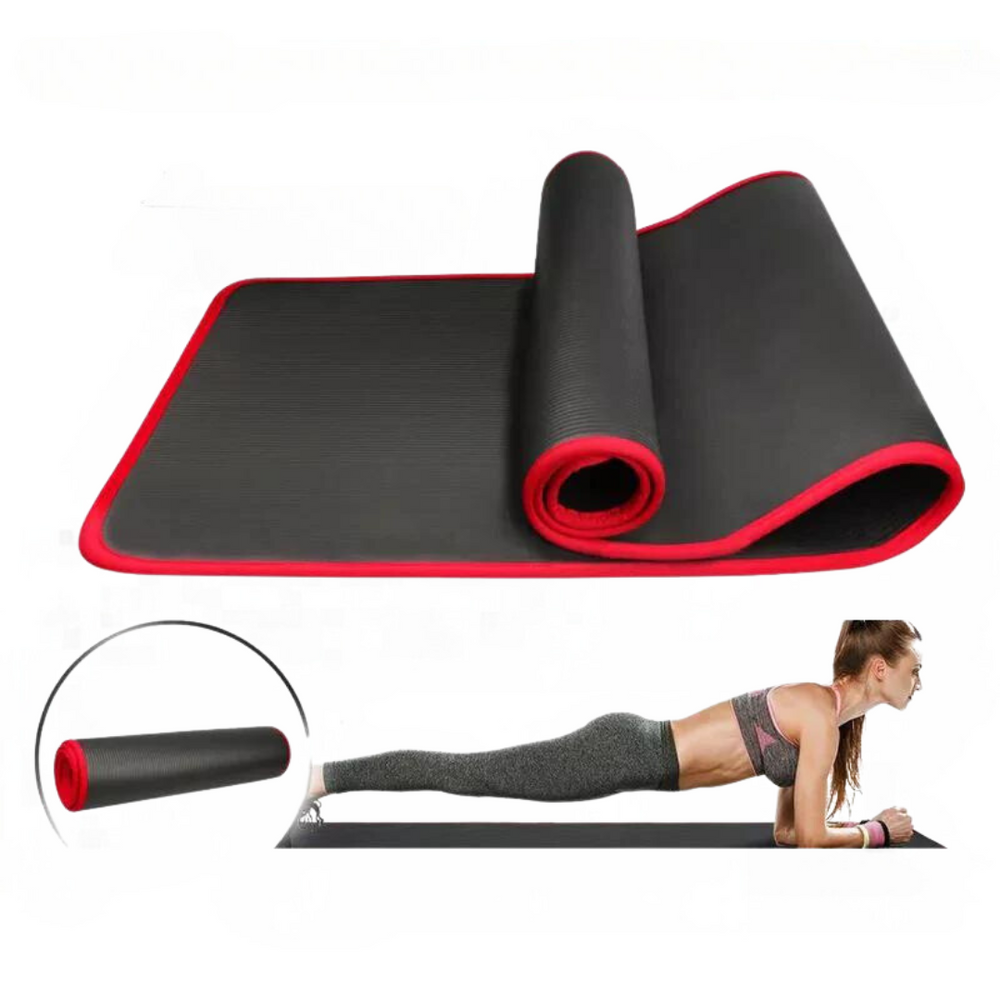 Komfortable, extra dicke Yogamatte für sanfte Knie & Gelenke. Perfekt für Yoga, Pilates & Gymnastiktraining.