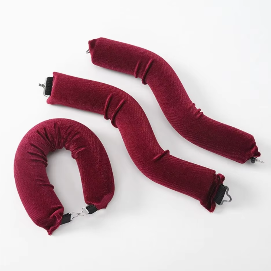 Haar-Accessoire: Hitzefreies Locken-Set für sanfte Wellen über Nacht, einfache Anwendung.