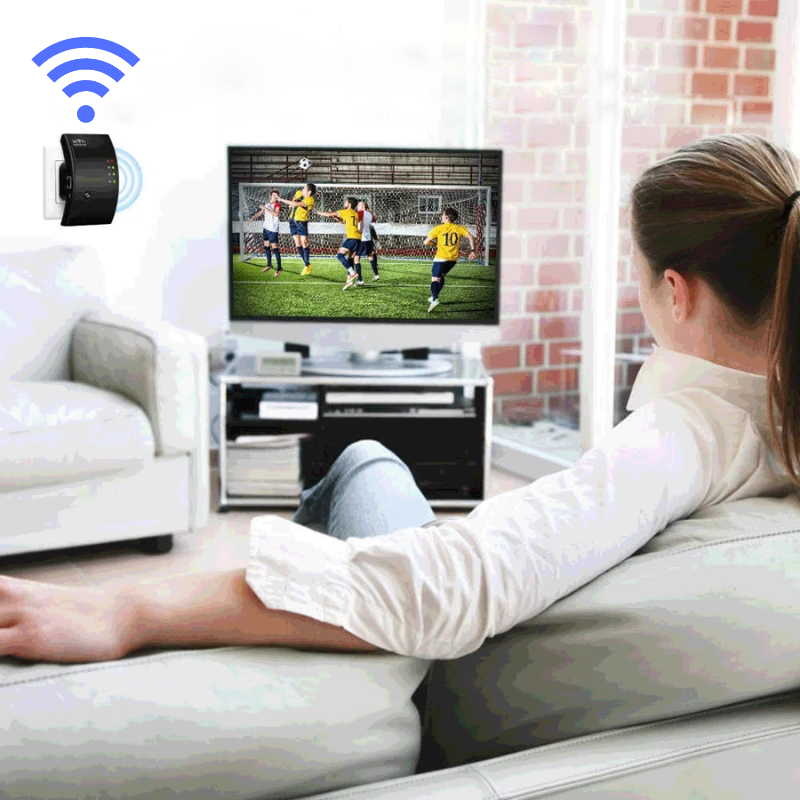 Stabiler WiFi-Repeater NetBlaze für ein optimiertes Heimnetzwerk; genieße schnelles und unterbrechungsfreies WLAN.