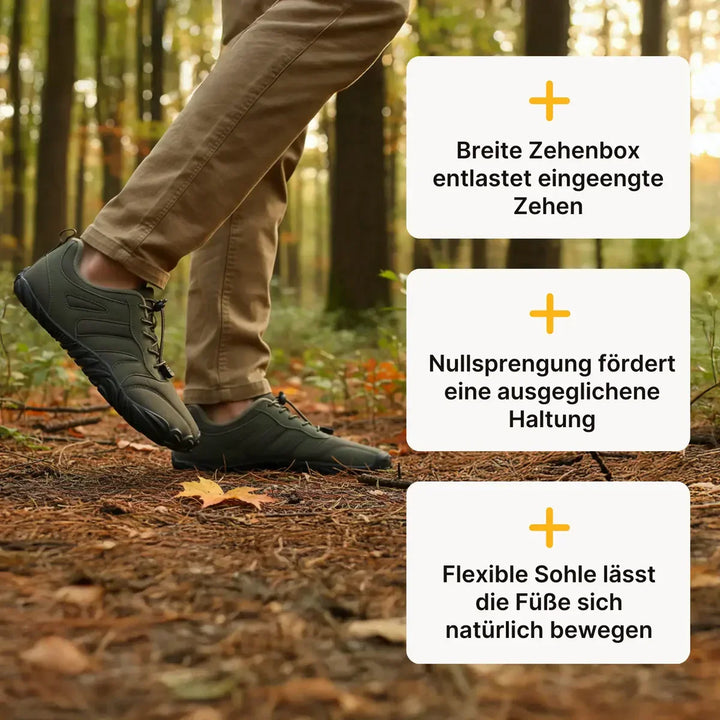 Robuste Rigi Pro Outdoorschuhe für Herbst & Winter. Rutschfeste Unisex Barfuß-Wanderschuhe für jedes Terrain.