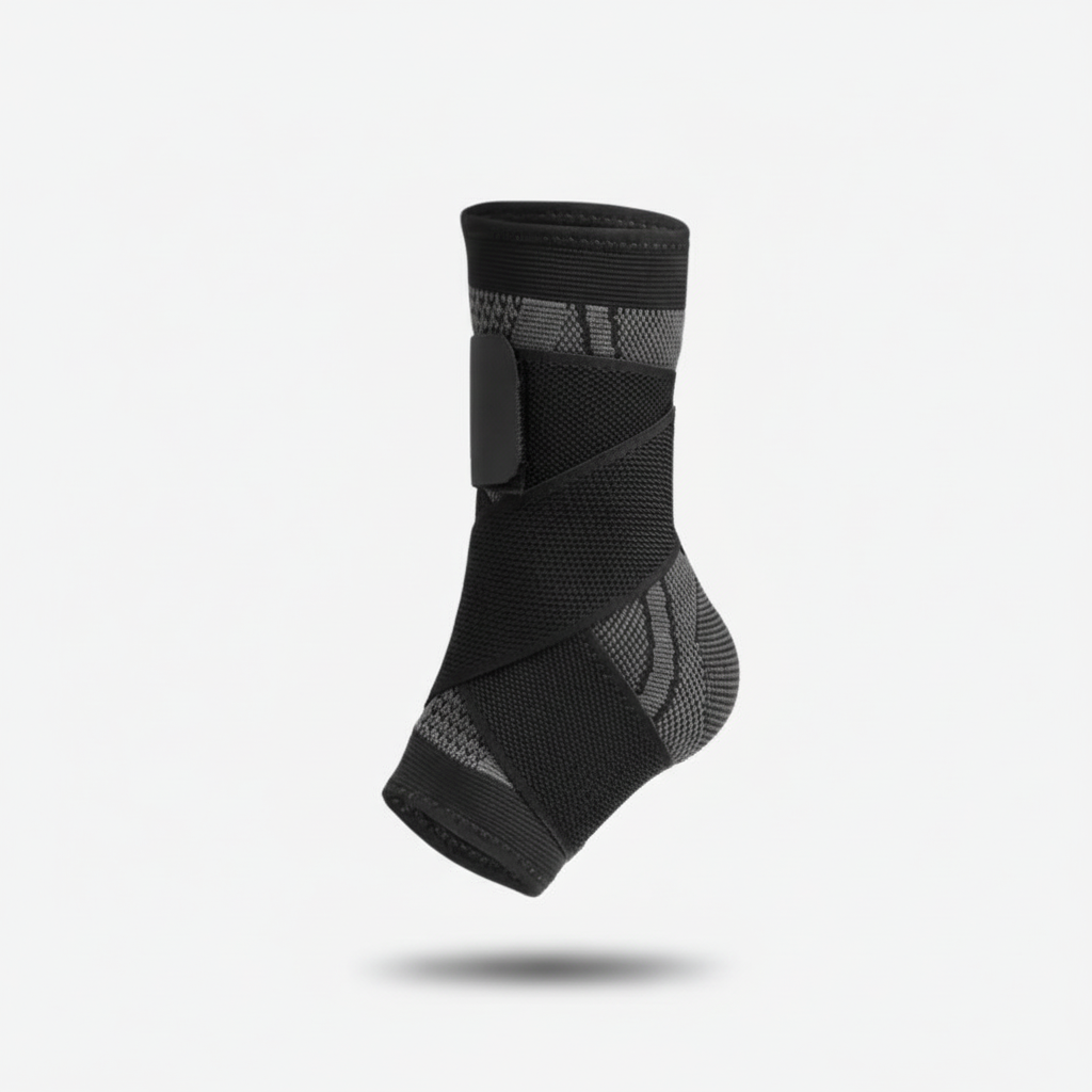 Unisex verstellbare Knöchelbandage aus Nylon, Kompressionsstütze für Sport, Schmerzlinderung und Stabilität.