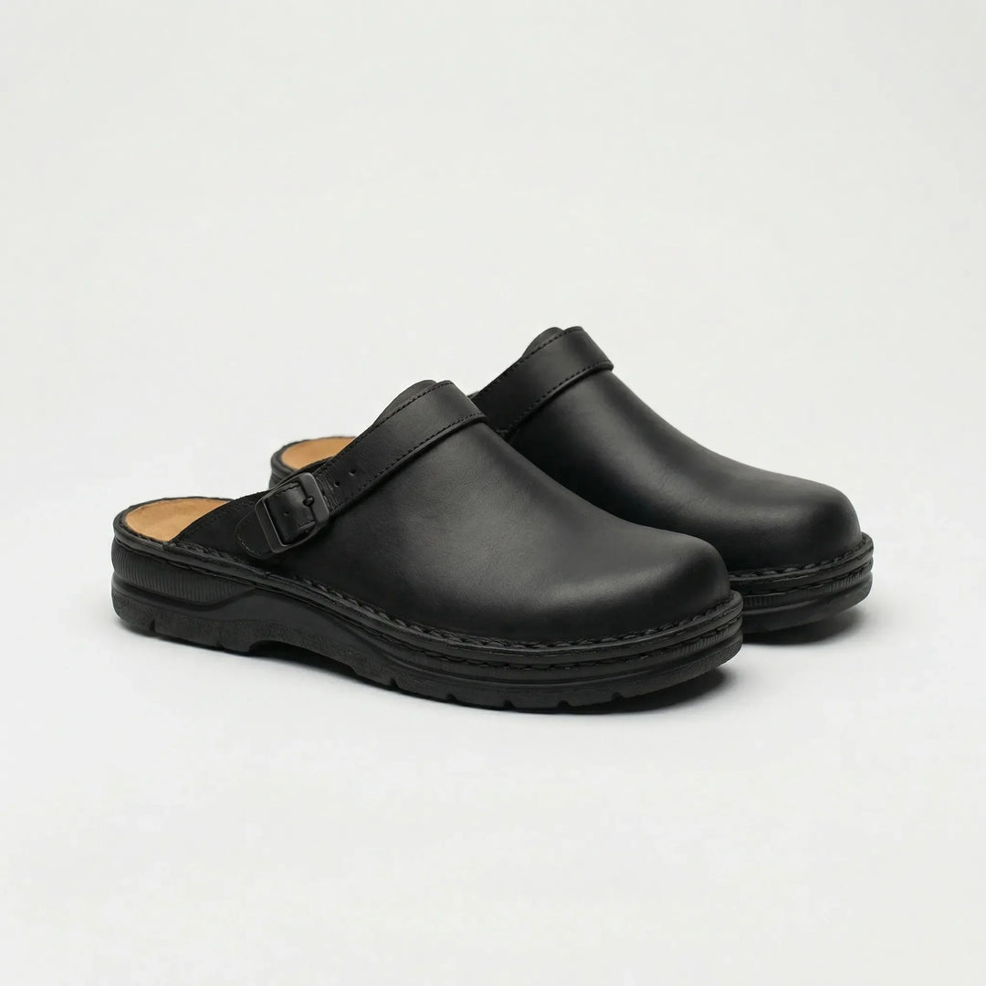 Damen Komfortclogs Fabienne mit anatomischem Fußbett. Verstellbare Bequemschuhe für gesunde Füße, den ganzen Tag.