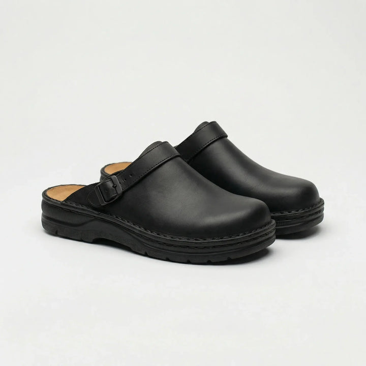 Damen Komfortclogs Fabienne mit anatomischem Fußbett. Verstellbare Bequemschuhe für gesunde Füße, den ganzen Tag.