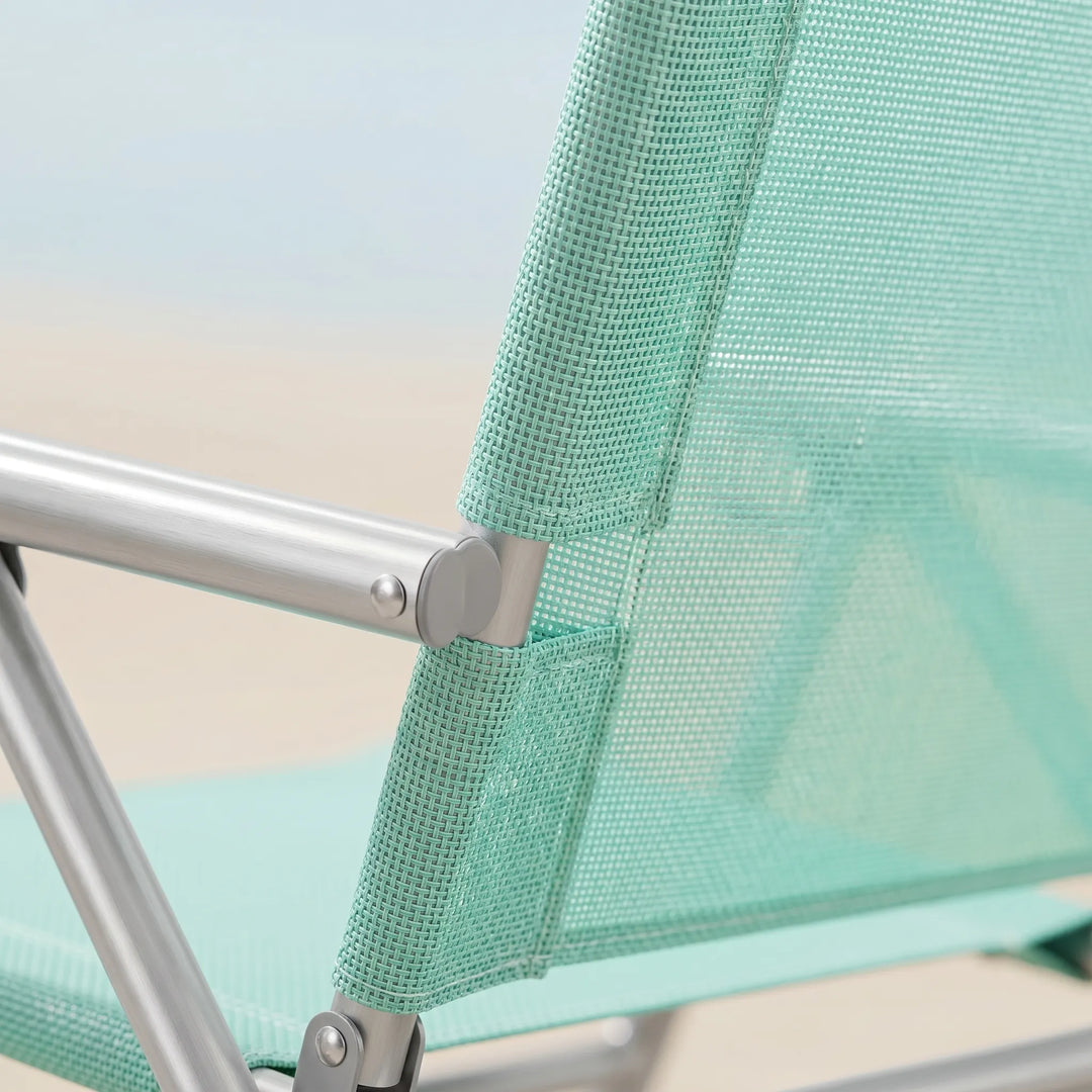 Leichter, tragbarer Klappstuhl für Outdoor-Aktivitäten, Camping, Strand und Garten. Einfach zu transportieren.