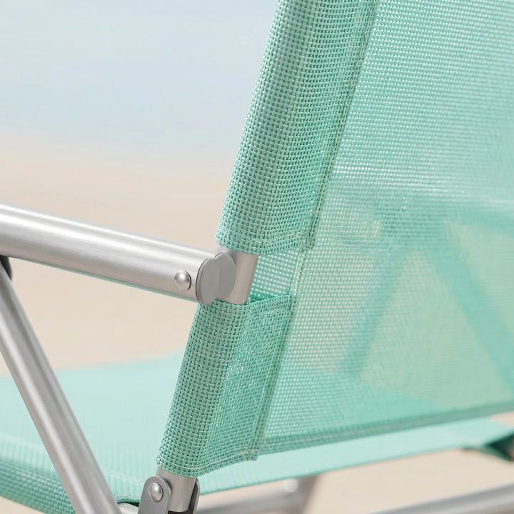 Leichter, tragbarer Klappstuhl für Outdoor-Aktivitäten, Camping, Strand und Garten. Einfach zu transportieren.