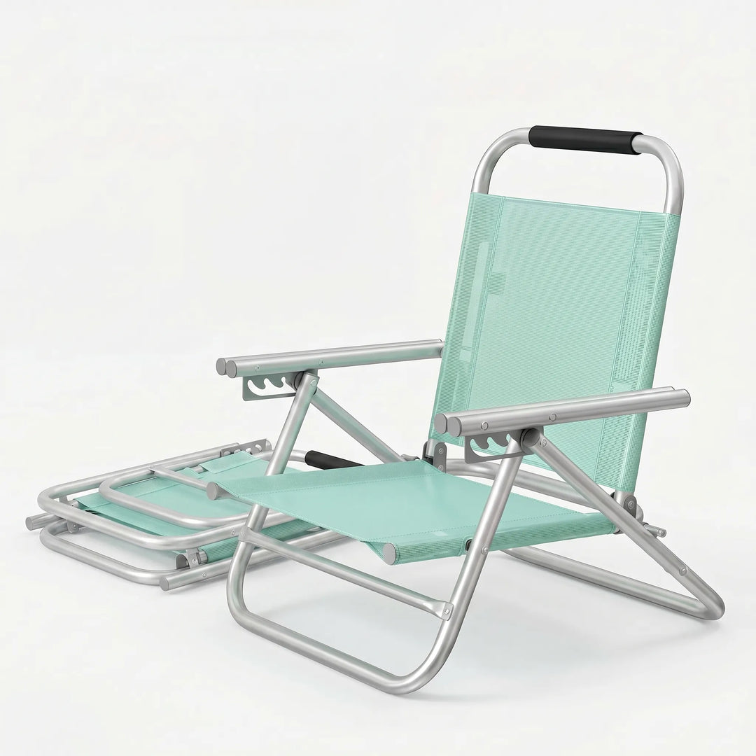 Ergonomischer, verstellbarer Klappstuhl für Garten und Freizeit. Perfekt als Camping- oder Strandstuhl.