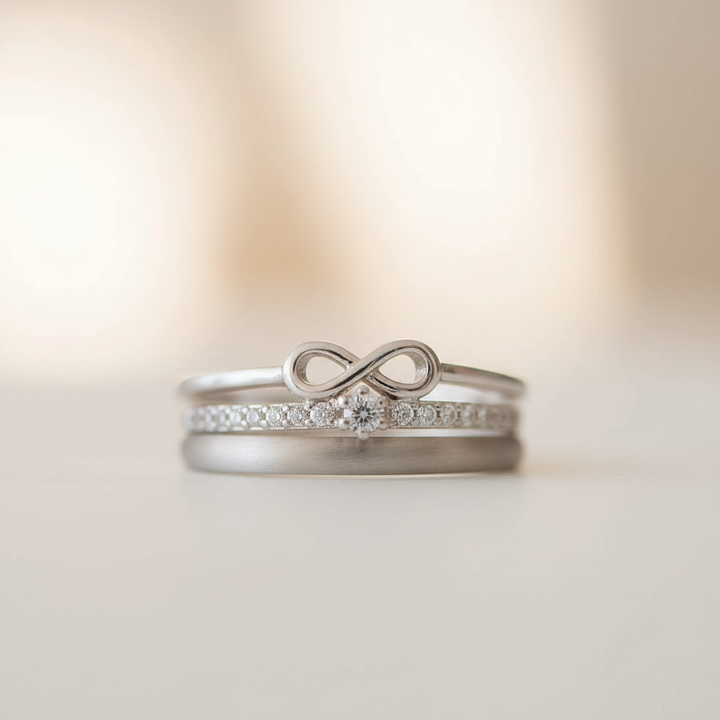 Silberner Herz Ring für Damen, verstellbar, Ausdruck ewiger Liebe, ideales Valentinstagsgeschenk.