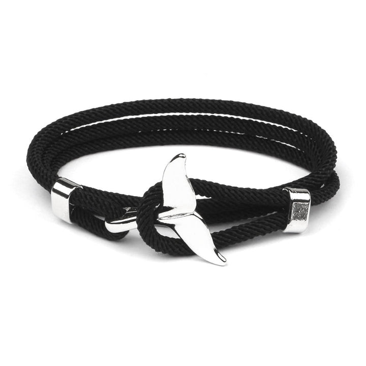 Unisex Anker Armband in "AnchorBlue". Verstellbar, blaues Edelstahl Seil, für coolen maritimen Look.