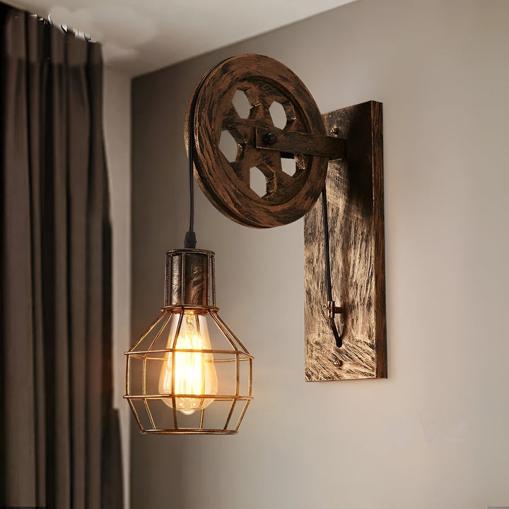 Dekorative Vintage-Wandlampe für Wohnzimmer & Schlafzimmer. Industrielle LED-Beleuchtung mit stilvollem Retro-Charme.