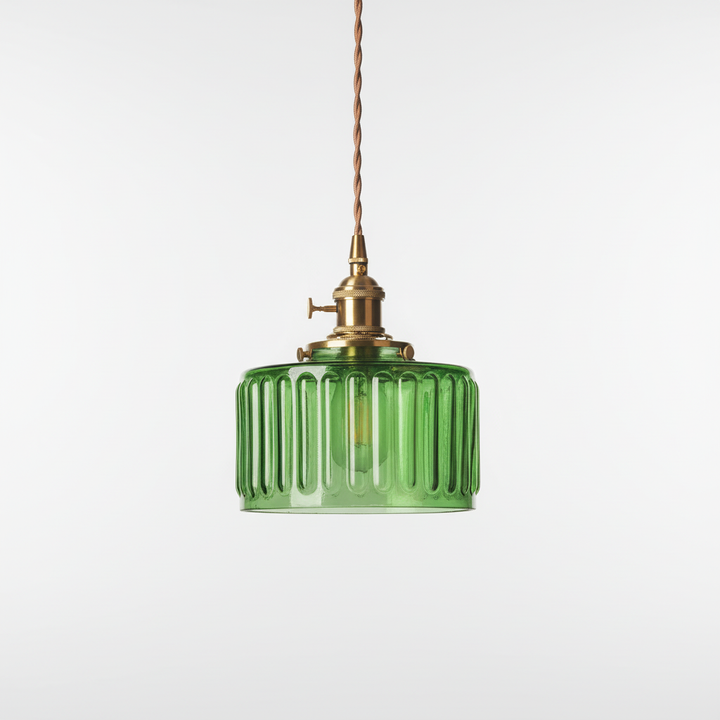 Vielseitige Vintage Glas Hängelampe, geeignet als stilvolle Beleuchtung & Deko für jeden Raum.