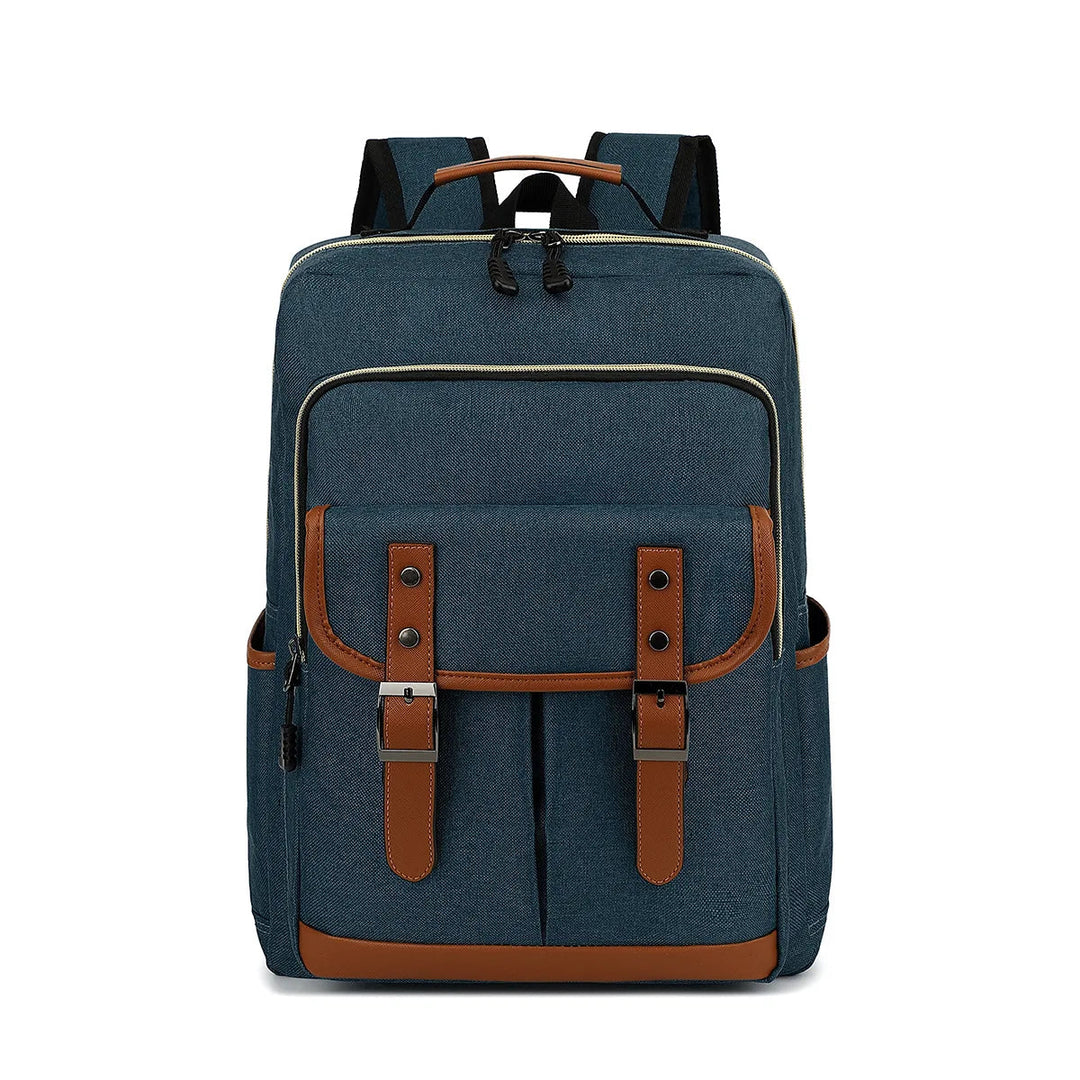 Klassischer Vintage Laptop Rucksack mit verstärktem Boden & wasserabweisendem Material.