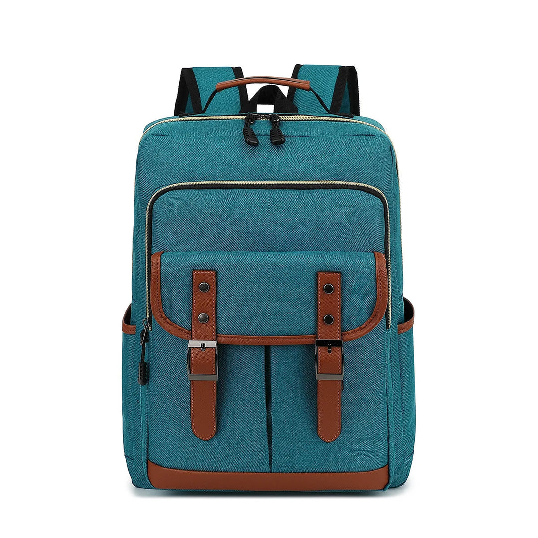 Eleganter Damen Laptop Rucksack im Vintage-Stil, geräumig, wasserdicht & modern.
