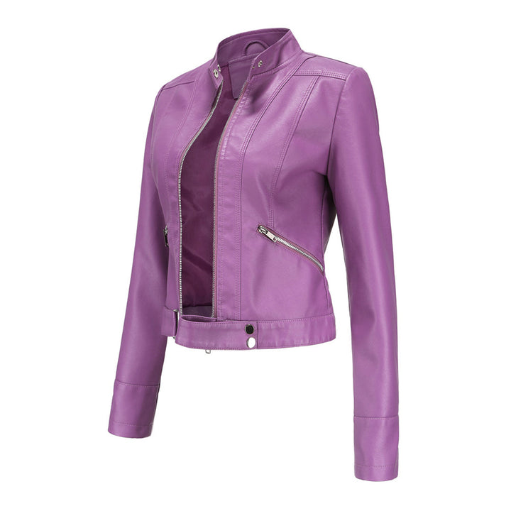 Übergangsjacke Damen, Leder in Marlene-Design, perfekt für den stilvollen Casual-Look.