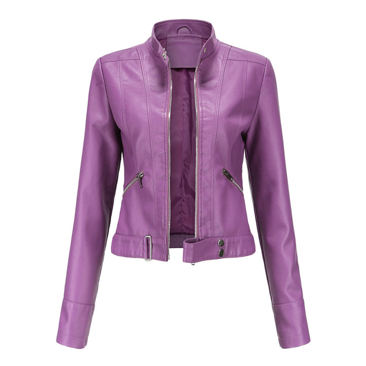 Zeitlose Damen Übergangsjacke, klassische Lederoptik, für einen chicen City-Look.