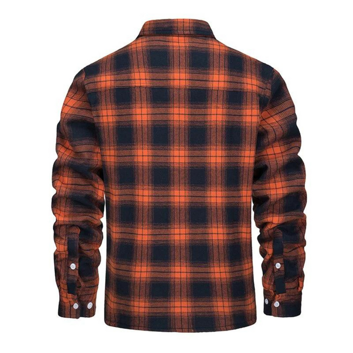 Warme, fleecegefütterte Herren Karo-Jacke "Arvid" für Herbst & Winter. Stylisch, bequem und maskulin.