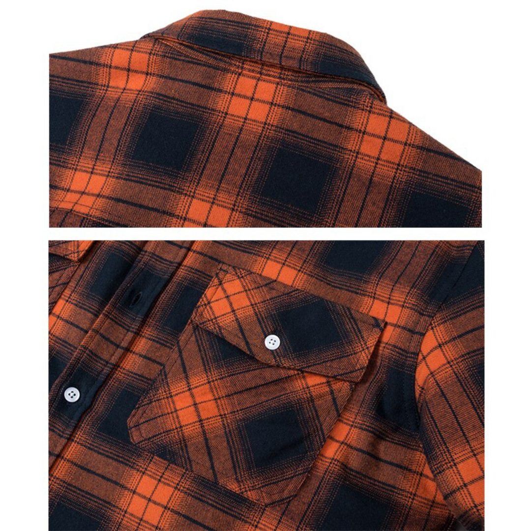 Karierte Herren Winterjacke "Arvid" mit weichem Fleecefutter bietet optimalen Komfort, Wärme & Stil.