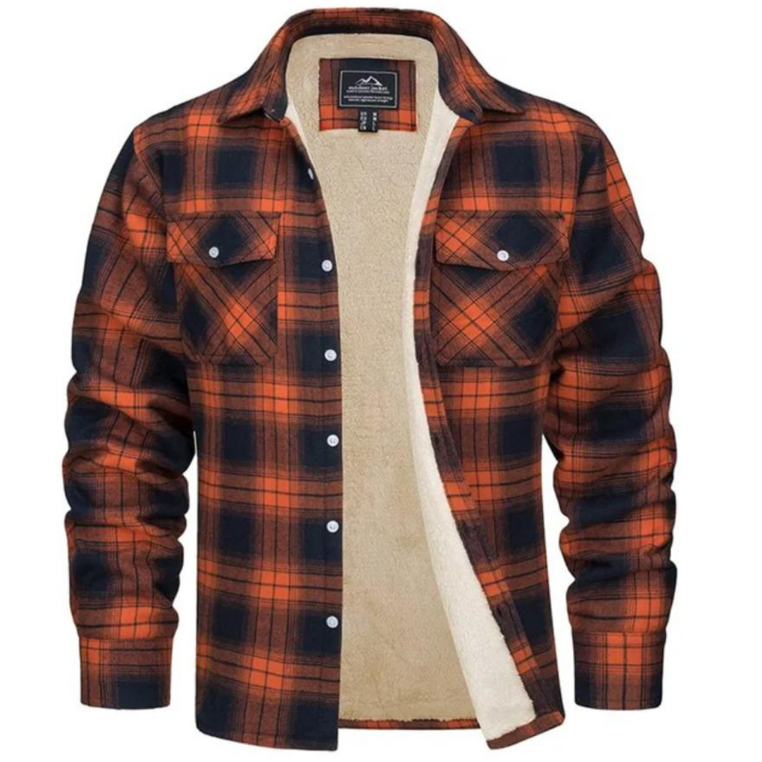 Bequeme, warme Herren Übergangsjacke "Arvid", kariert, perfekt für Herbst & Winter. Auch in großen Größen verfügbar.