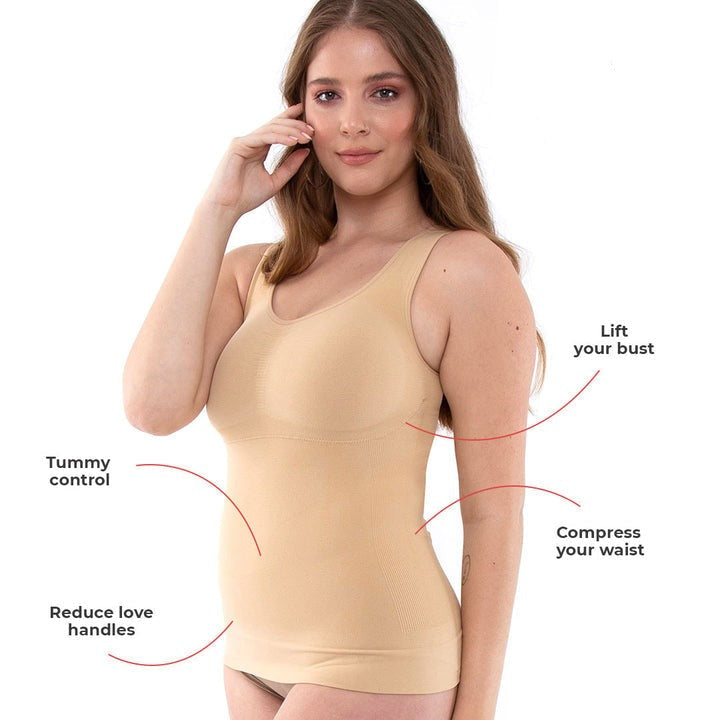 Damen Figurformer Body mit Bauchweg-Effekt für eine schlanke Silhouette, bequem & diskret unter Kleidung.