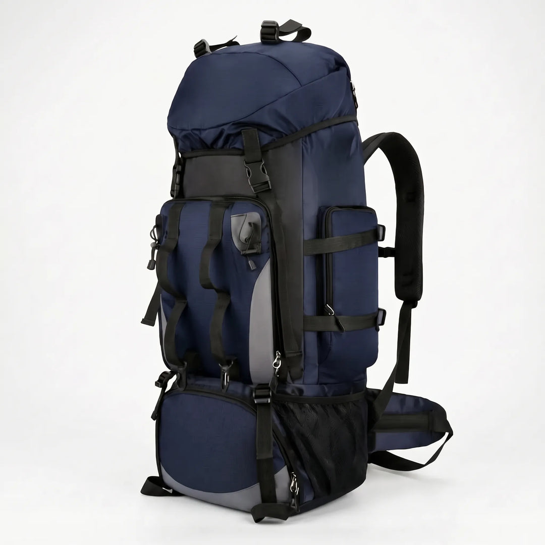 Hochwertiger Wanderrucksack 90L, Ihr zuverlässiger Begleiter für mehrtägige Trekking- und Camping-Reisen.