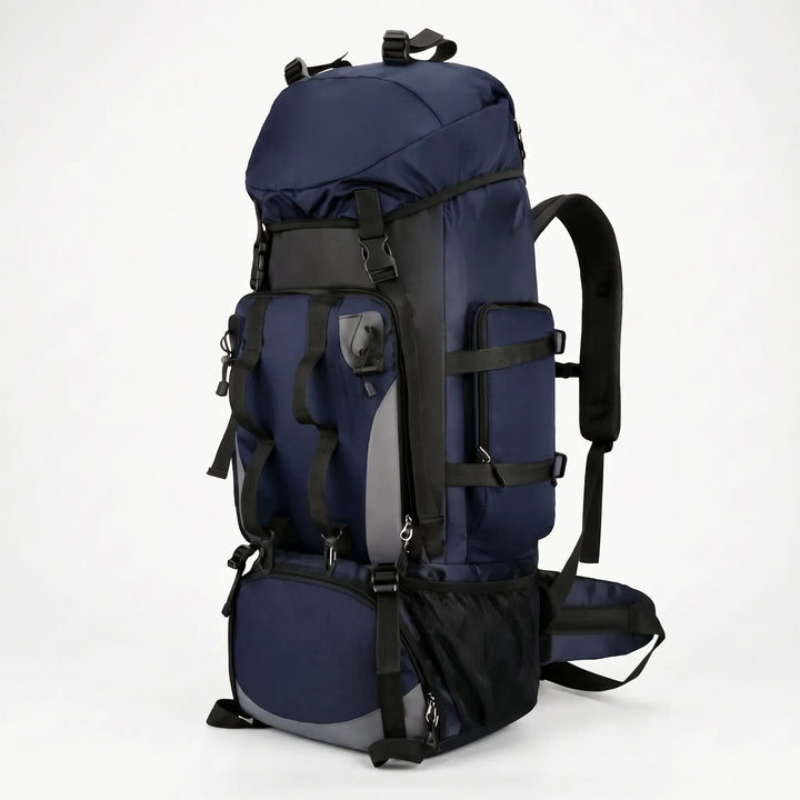 Hochwertiger Wanderrucksack 90L, Ihr zuverlässiger Begleiter für mehrtägige Trekking- und Camping-Reisen.