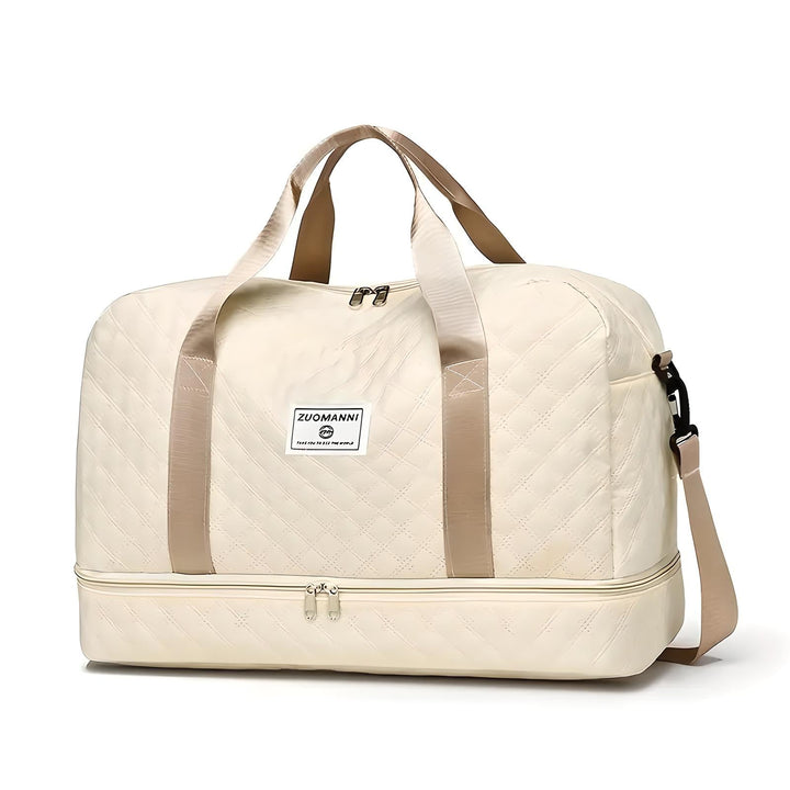 Praktischer Damen Weekender als Handgepäck, mit speziellem Schuhfach und wasserabweisendem Design für Geschäftsreisen.