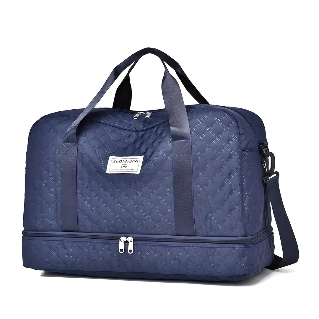 Ergonomische Damen Reisetasche mit bequemem Tragegriff und Schultergurt, perfekt für den stilvollen Kurztrip.