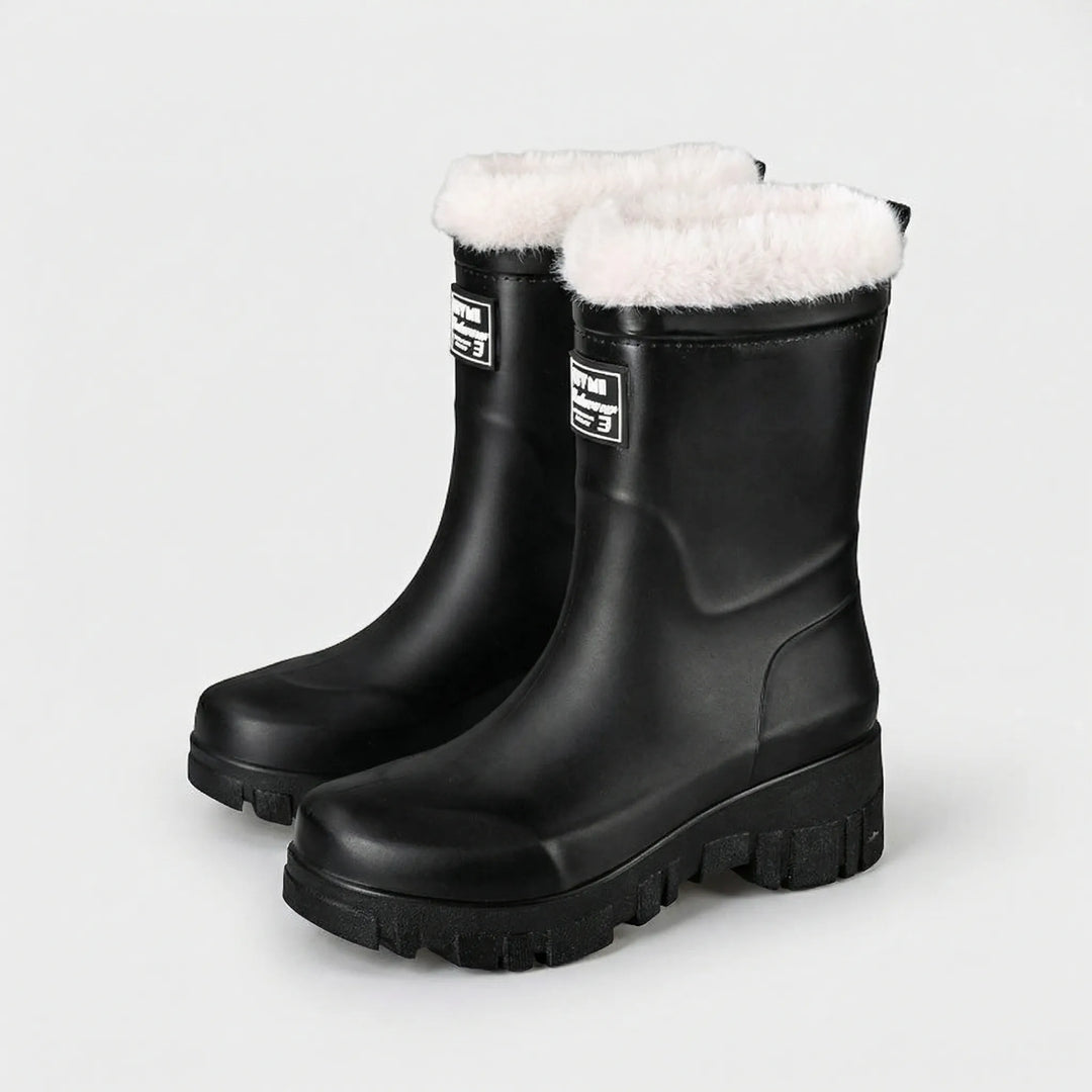 Wasserdichte knöchelhohe Catharina Stiefel für Damen. Rutschfest, warm und perfekt als Alltagstiefel im Winter.