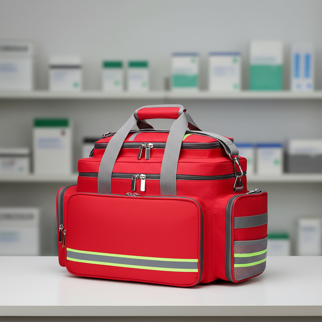 Robuste wasserdichte Notfalltasche aus Polyester für Erste Hilfe & Überleben bei Camping, Outdoor & Reise.
