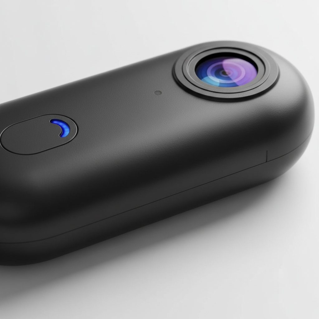 Kompakte wasserdichte Bodycam PocketEye für gestochen scharfe Actionvideos beim Wandern, Radfahren & Wassersport.