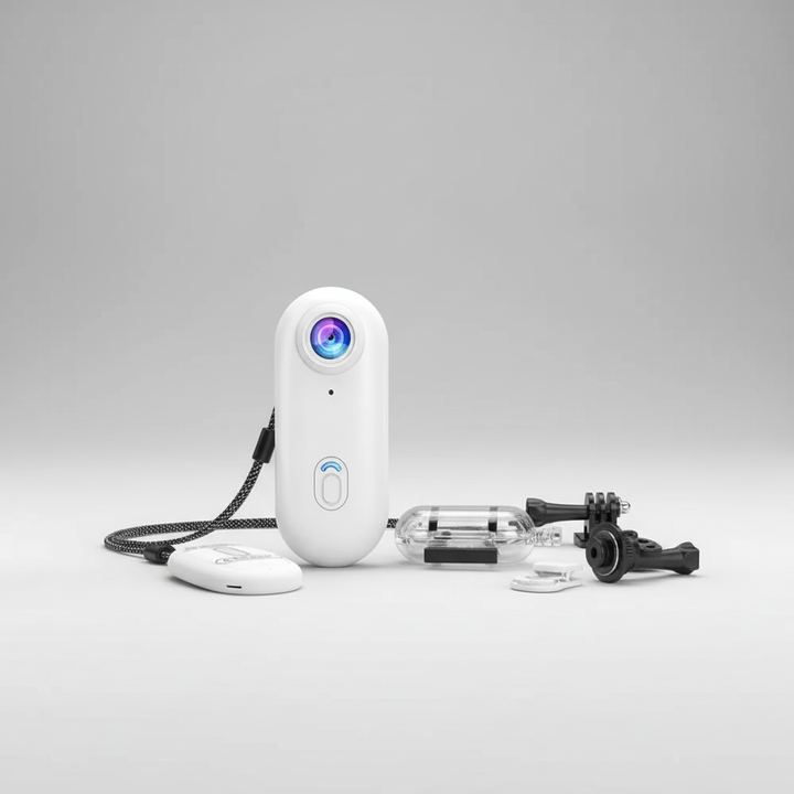 Robuste, wasserdichte PocketEye Actionkamera, perfekt für Abenteuer & Videoaufnahmen unter extremen Bedingungen.