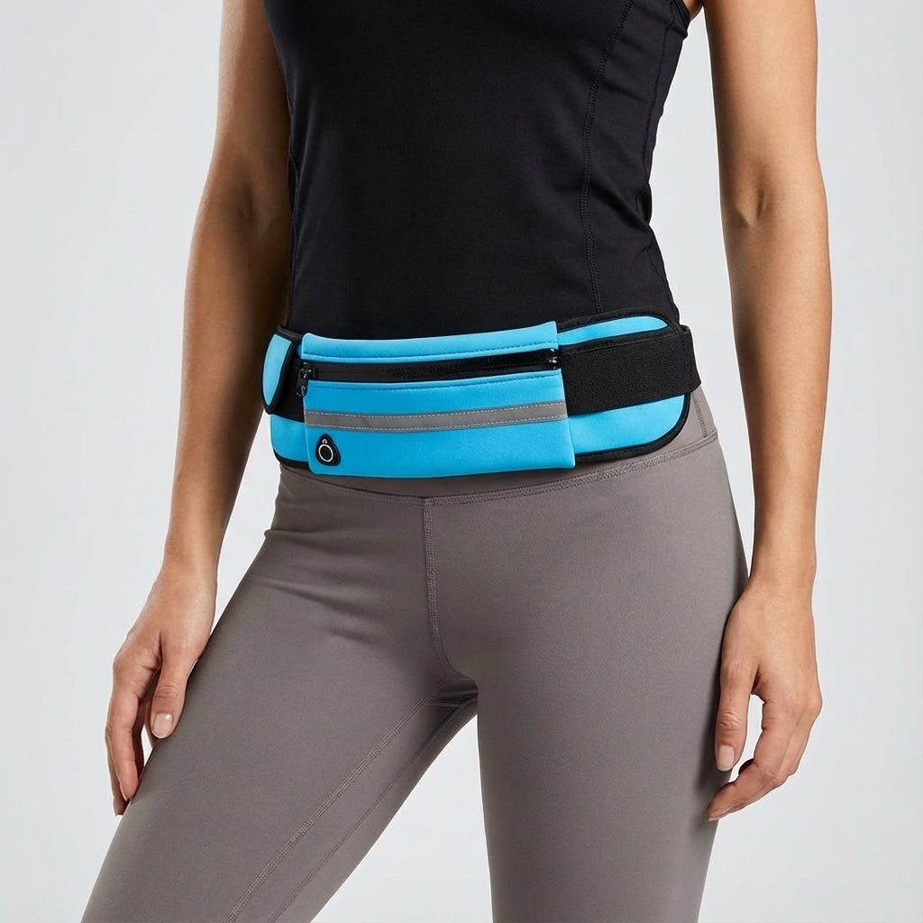 Unisex wasserfeste Sport-Hüfttasche, Bauchtasche für Laufen, Joggen, Fitness & Outdoor. Robust & praktisch.