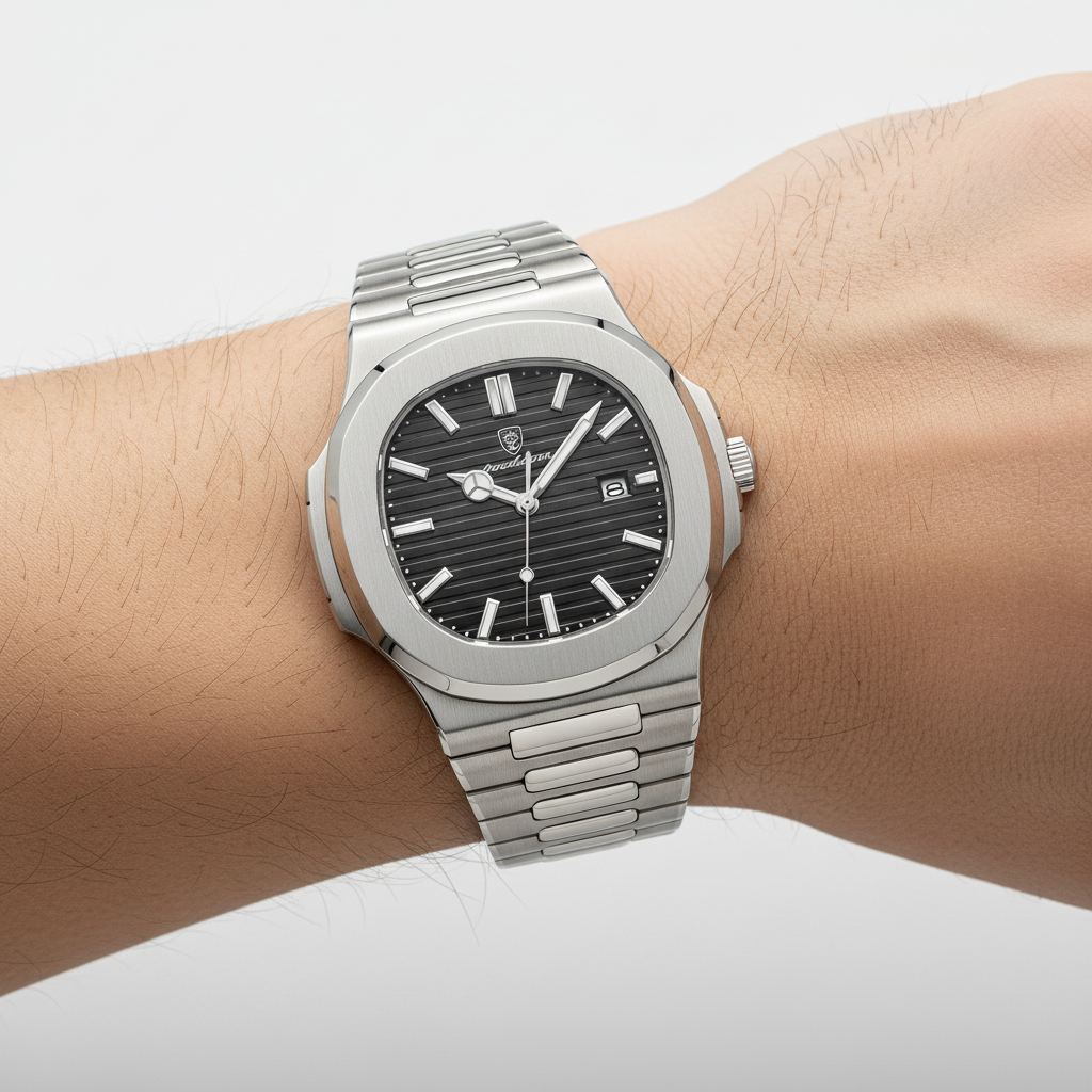 Die TimeMaster Herrenuhr, ein vielseitiges Accessoire, das Stil und Funktionalität vereint.