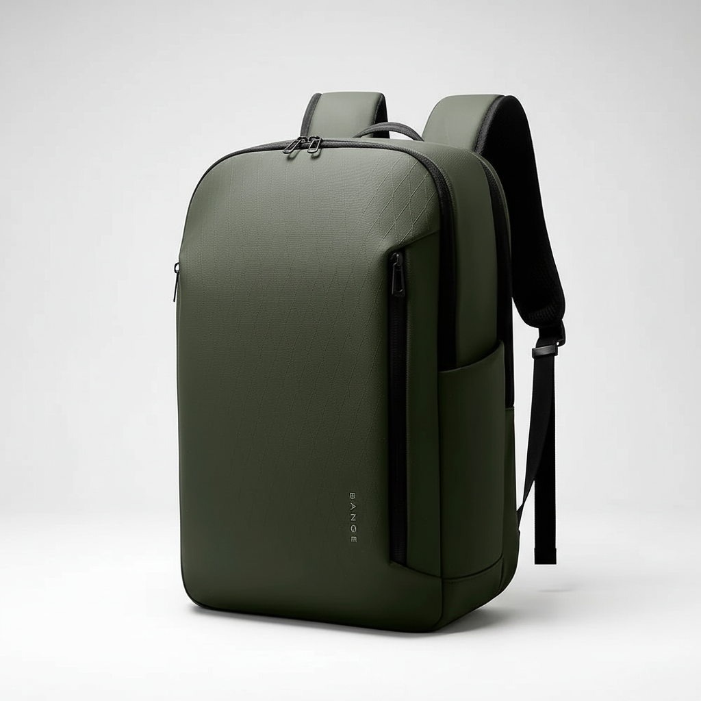 Professioneller Business Rucksack, schwarz, minimalistisches Design, wetterfest, geeignet für Business & Alltag.
