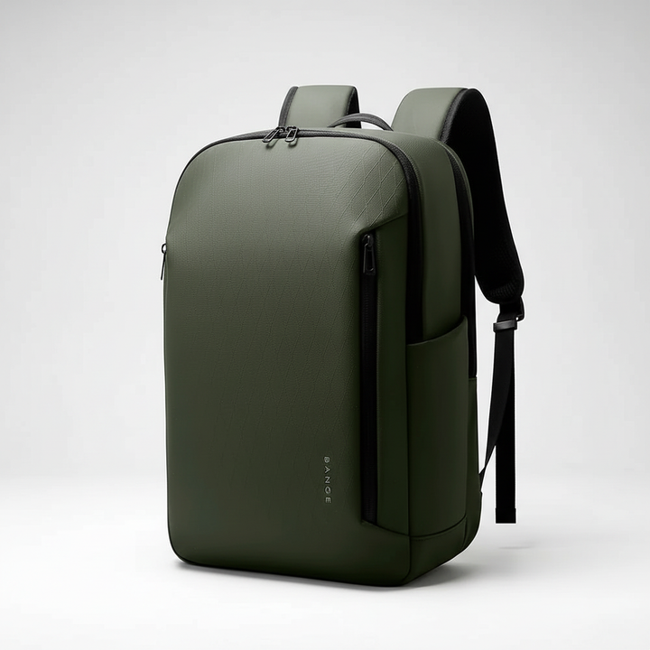 Professioneller Business Rucksack, schwarz, minimalistisches Design, wetterfest, geeignet für Business & Alltag.