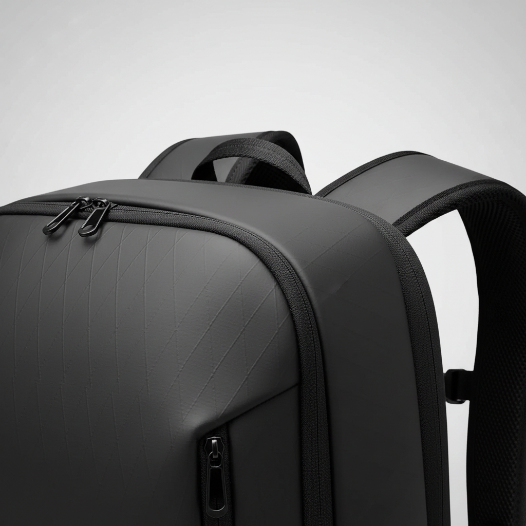 Organisiertes Interieur des Business Rucksacks, viele Fächer für Business-Utensilien. Wasserabweisend & stilvoll.