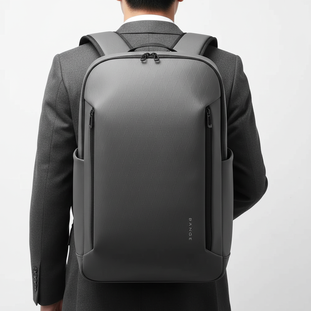 Ergonomischer Business Rucksack mit bequemen Schultergurten, wasserdicht, perfekt für Pendler & Reisen.