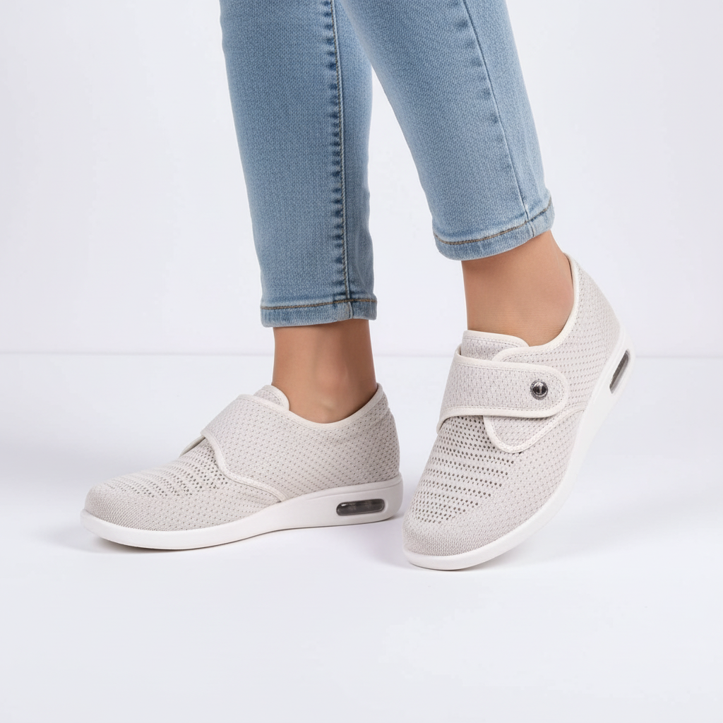 Atmungsaktive Damen Sneaker Esmeralda für höchsten Komfort: weiches Fußbett und großzügige Weite.